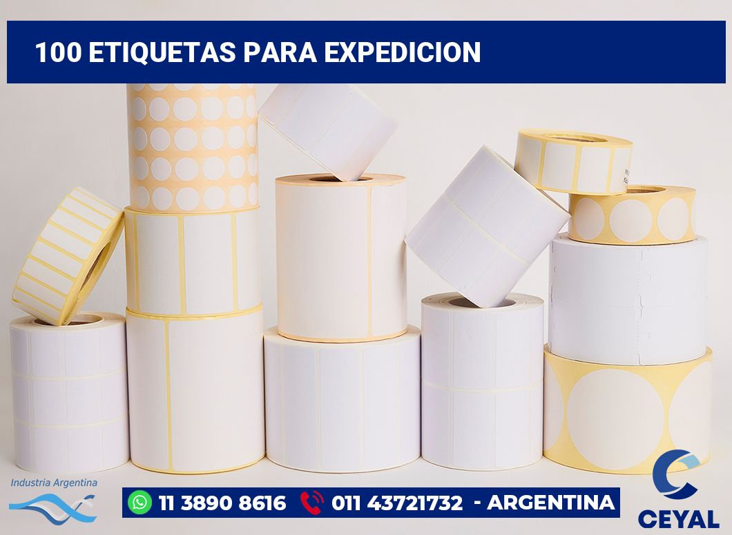 100 Etiquetas para expedicion