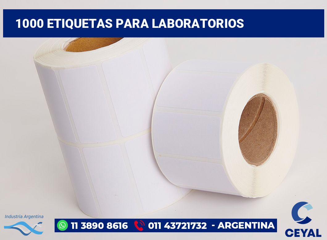 1000 Etiquetas para laboratorios
