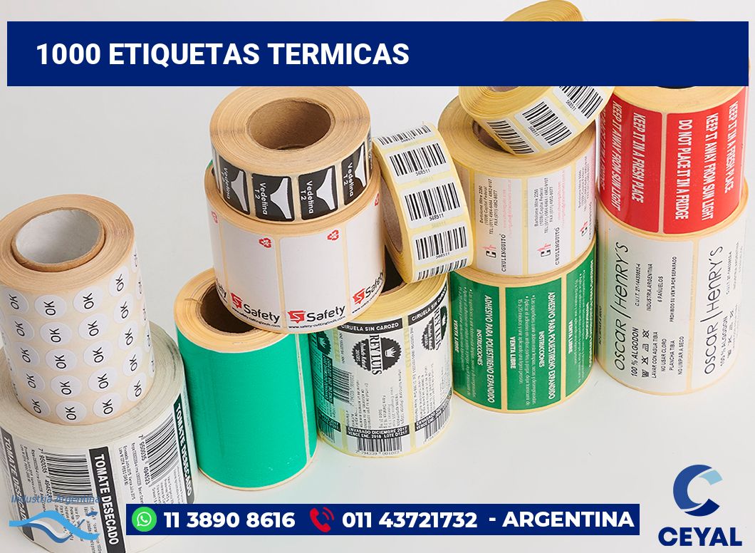 1000 Etiquetas termicas