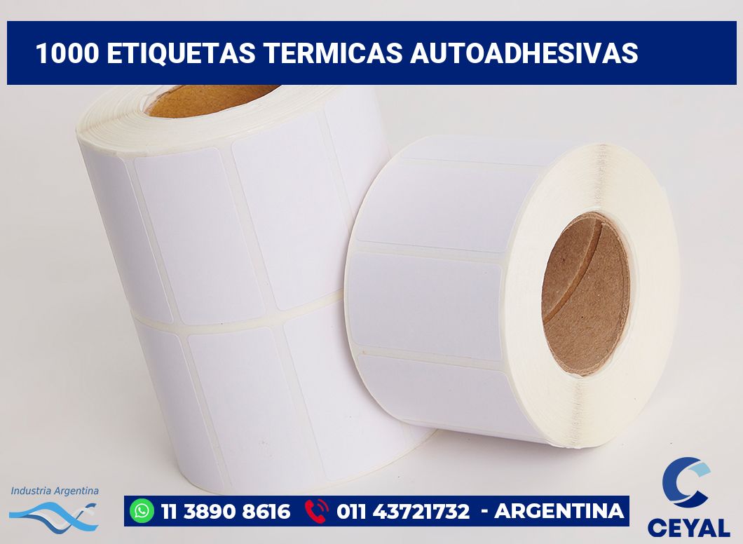 1000 Etiquetas termicas autoadhesivas