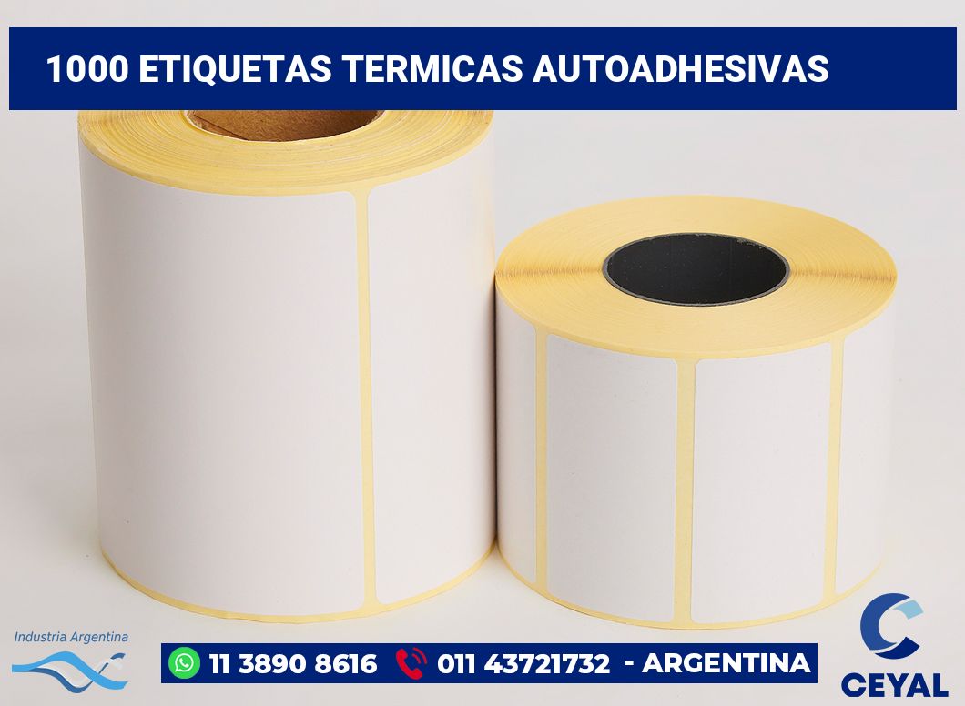 1000 Etiquetas termicas autoadhesivas