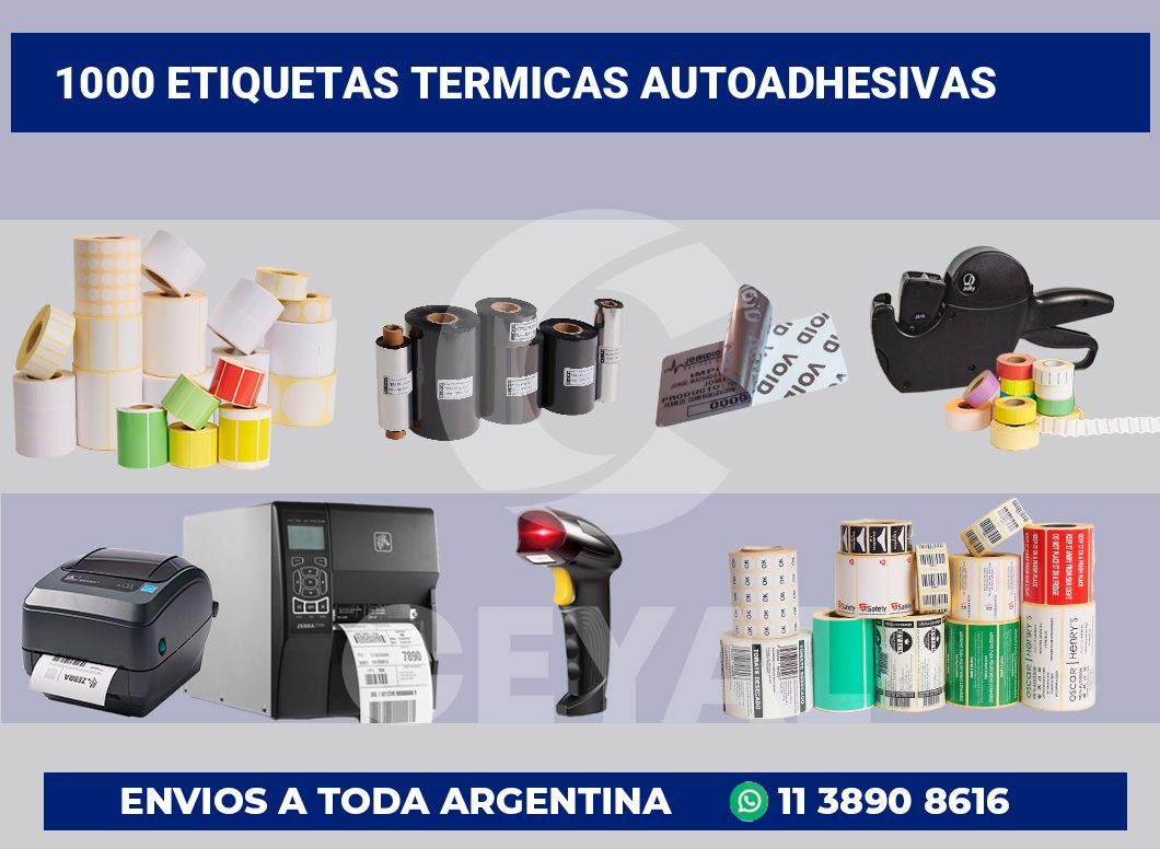 1000 Etiquetas termicas autoadhesivas