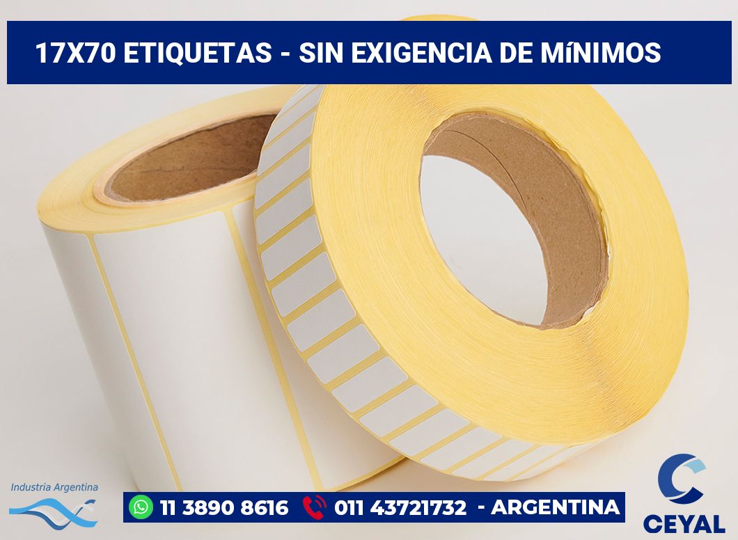 17x70 Etiquetas