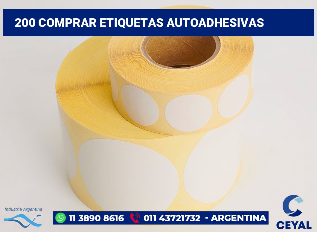 200 Comprar etiquetas autoadhesivas