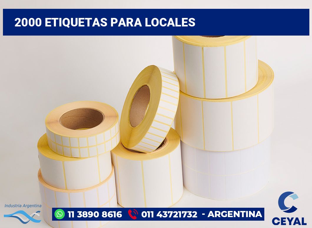 2000 Etiquetas para locales