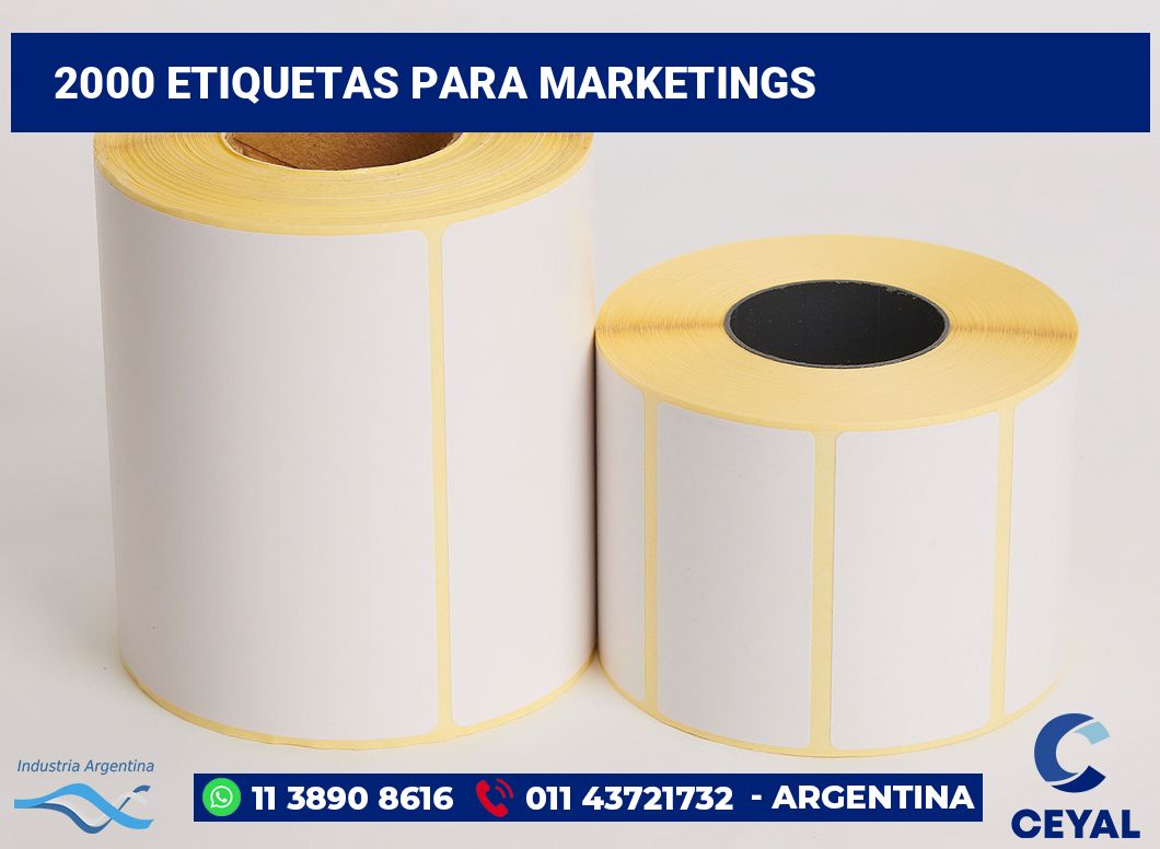 2000 Etiquetas para marketings