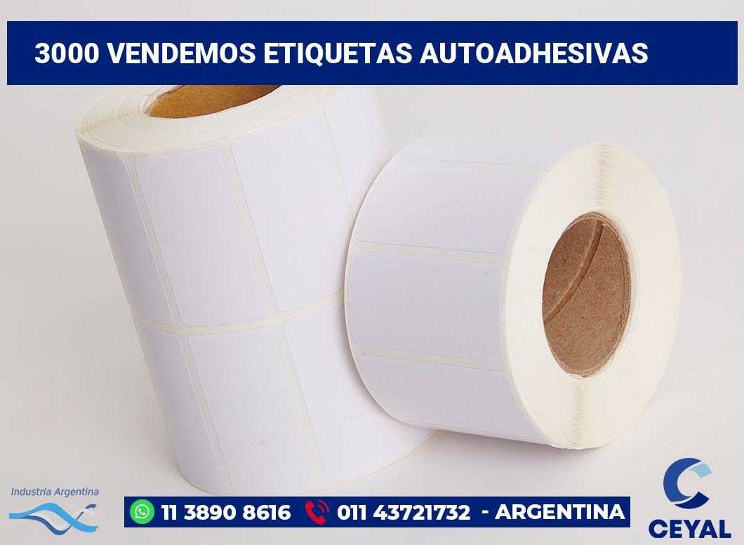 3000 Vendemos etiquetas autoadhesivas