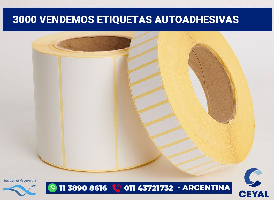 3000 Vendemos etiquetas autoadhesivas