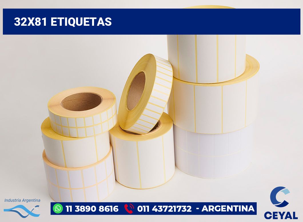 32x81 Etiquetas