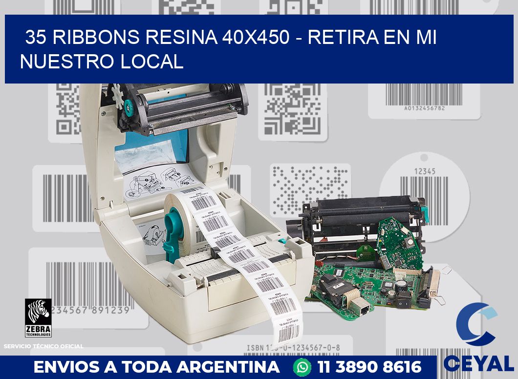 35 Ribbons resina 40x450 - retira en mi nuestro local