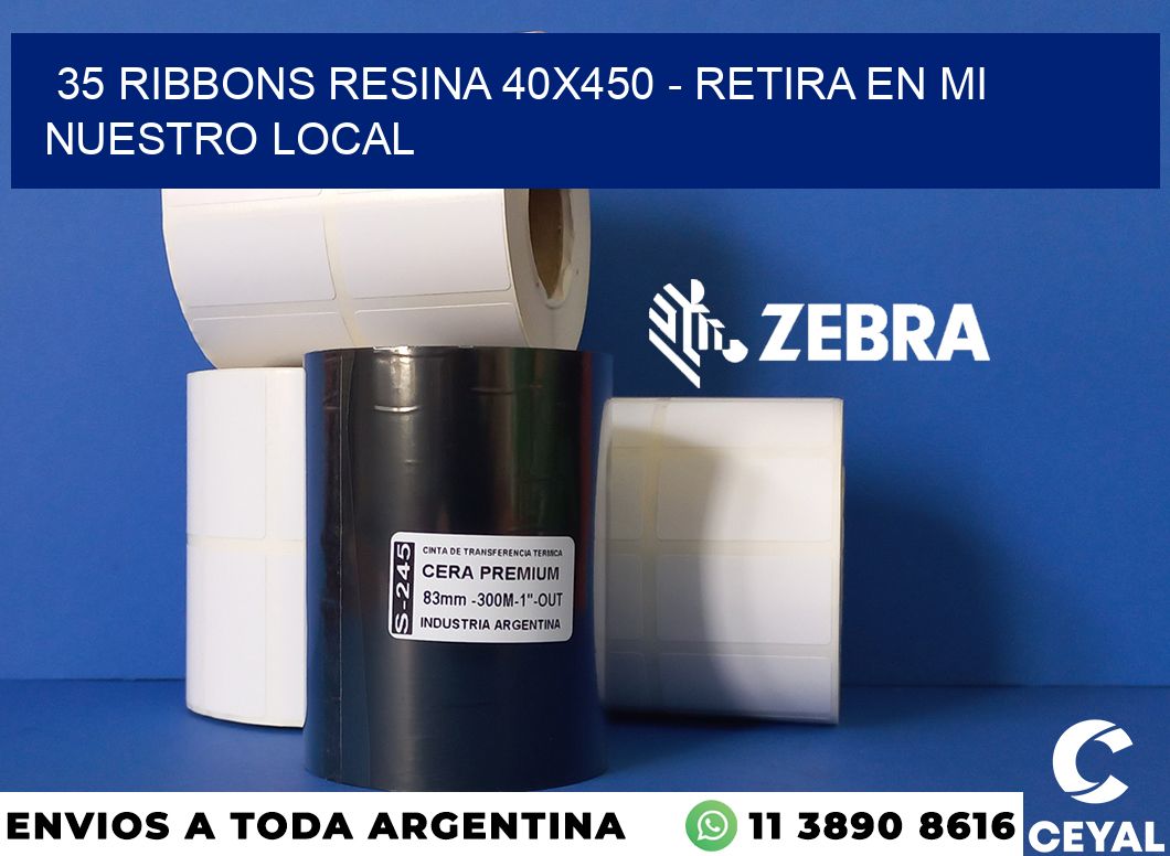 35 Ribbons resina 40x450 - retira en mi nuestro local