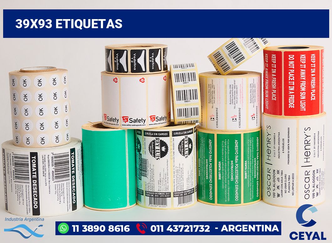 39x93 Etiquetas