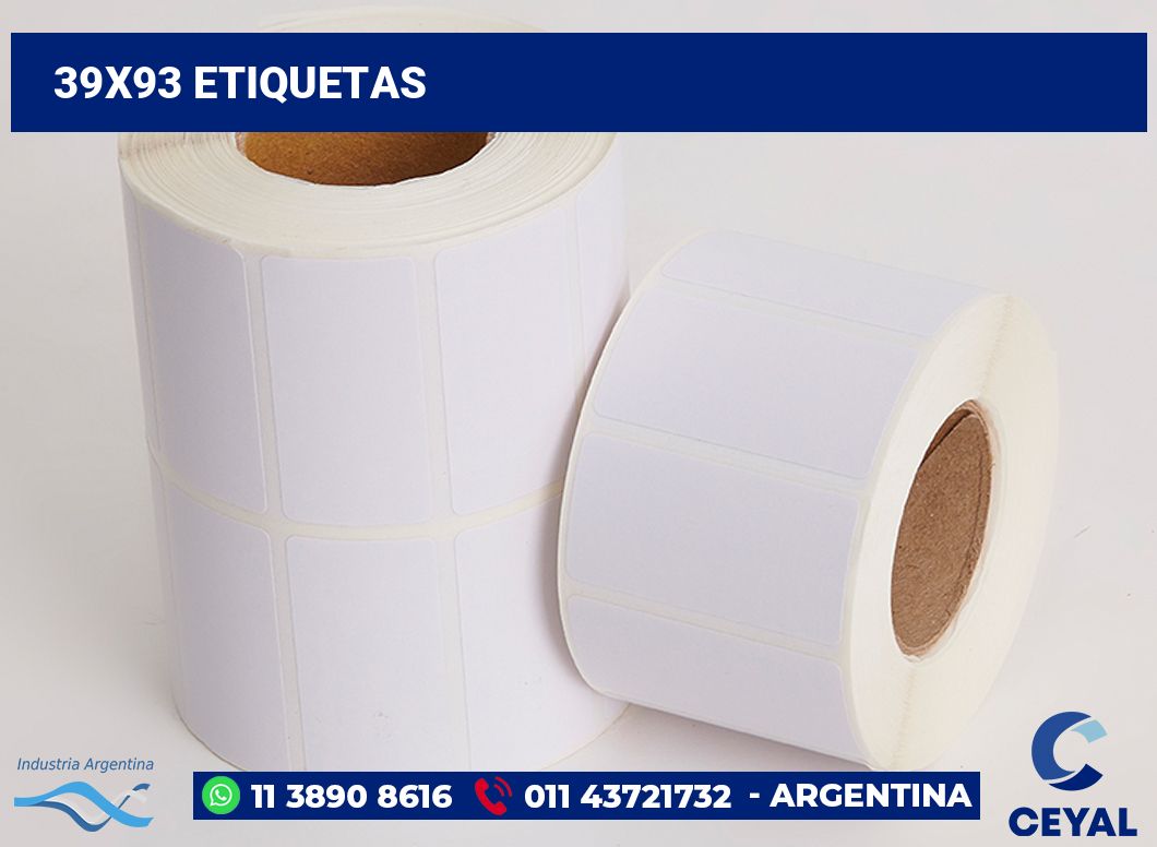 39x93 Etiquetas