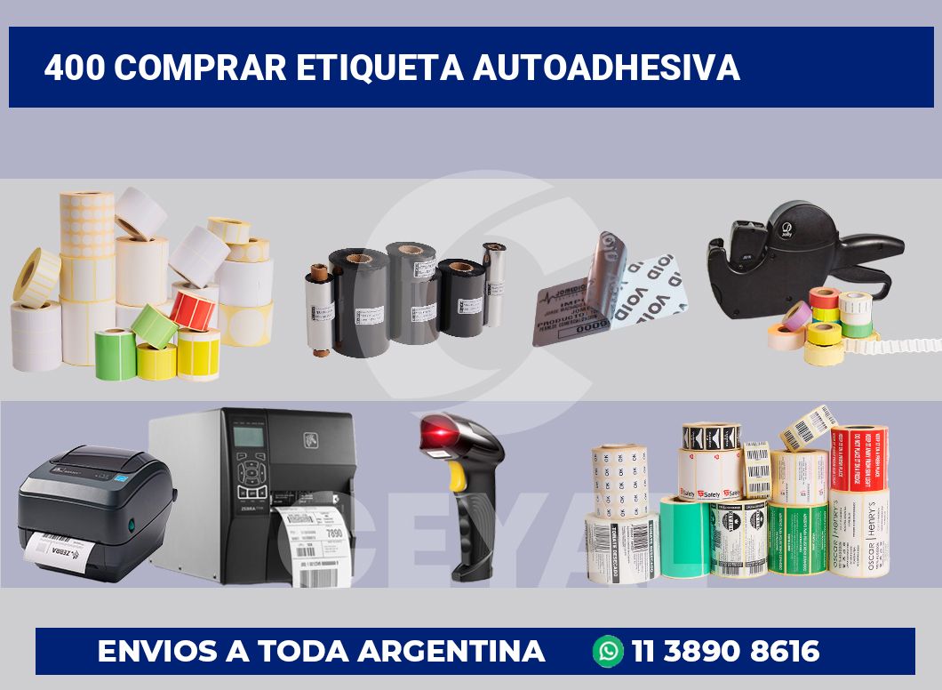 400 Comprar etiqueta autoadhesiva
