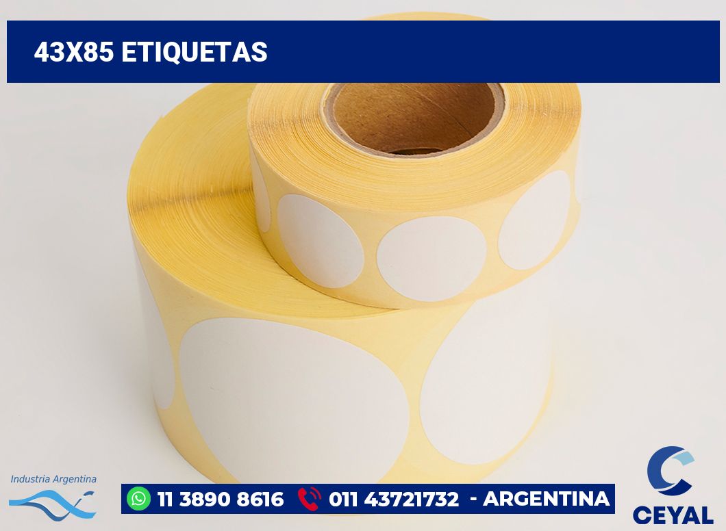 43x85 Etiquetas