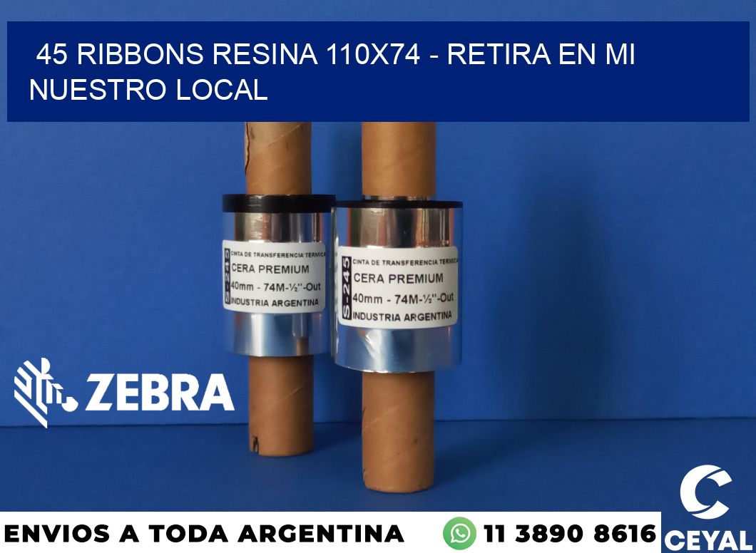 45 Ribbons resina 110x74 - retira en mi nuestro local
