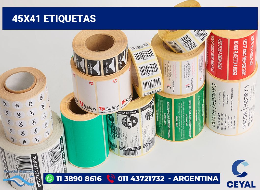 45x41 Etiquetas