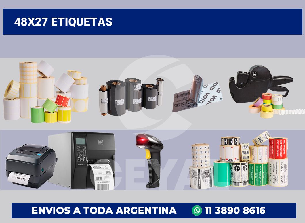 48×27 Etiquetas