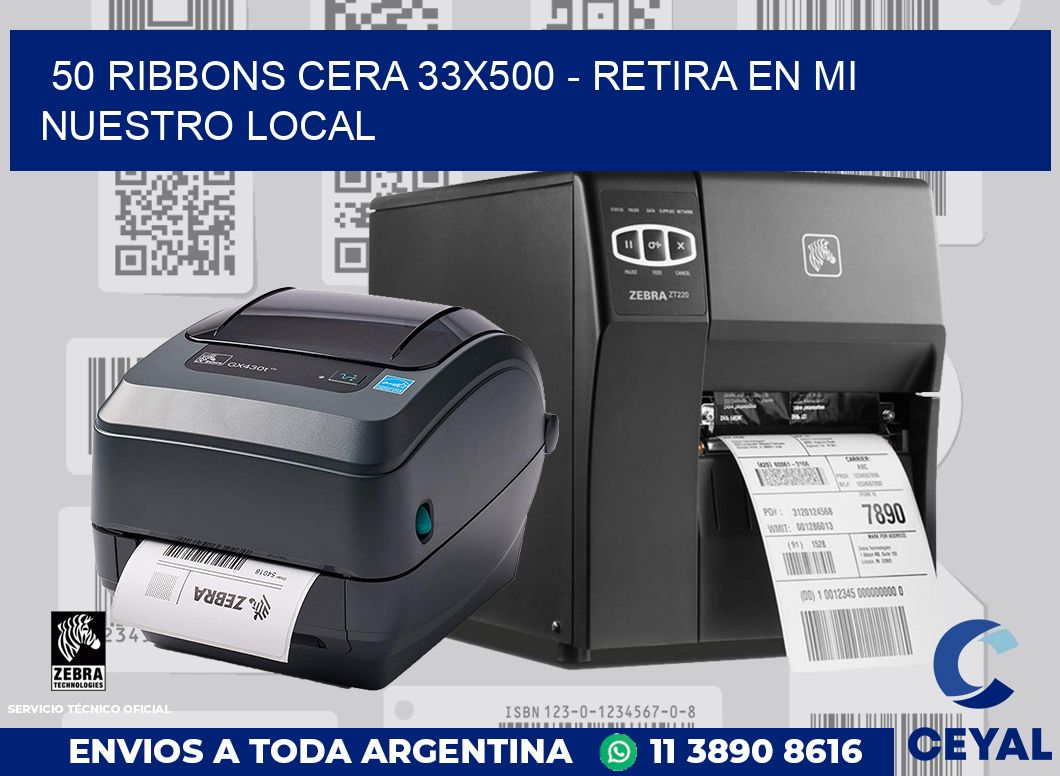 50 Ribbons cera 33x500 - retira en mi nuestro local