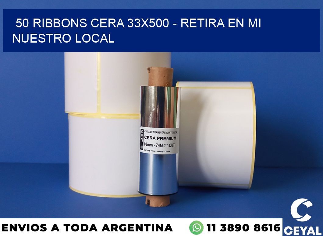 50 Ribbons cera 33×500 – retira en mi nuestro local