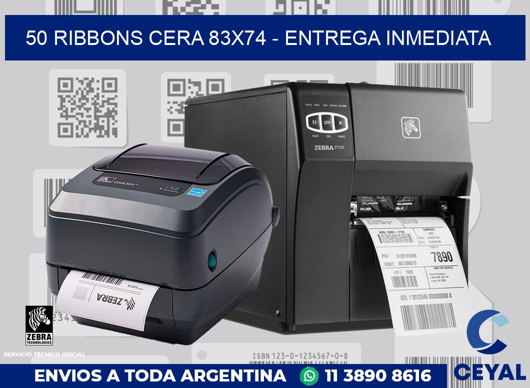 50 Ribbons cera 83x74 - Entrega inmediata