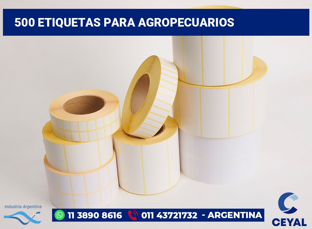 500 Etiquetas para agropecuarios