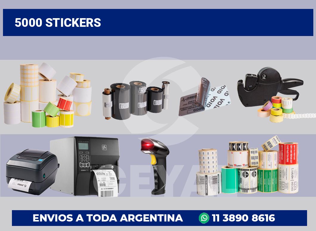 5000 Stickers