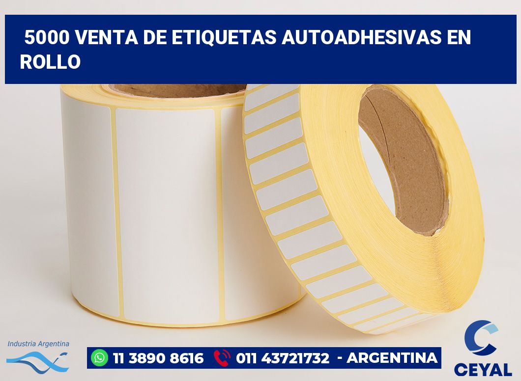 5000 Venta de etiquetas autoadhesivas en rollo