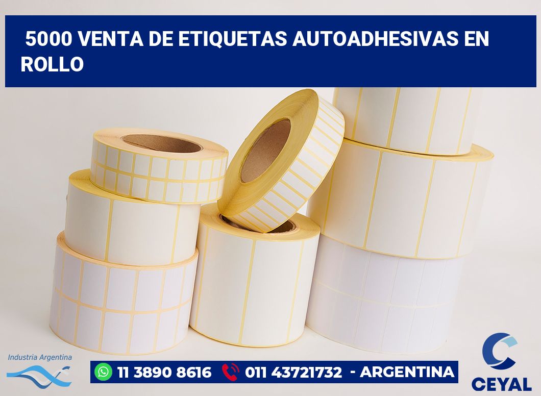 5000 Venta de etiquetas autoadhesivas en rollo
