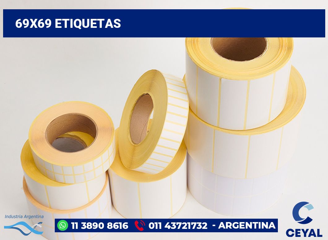 69x69 Etiquetas