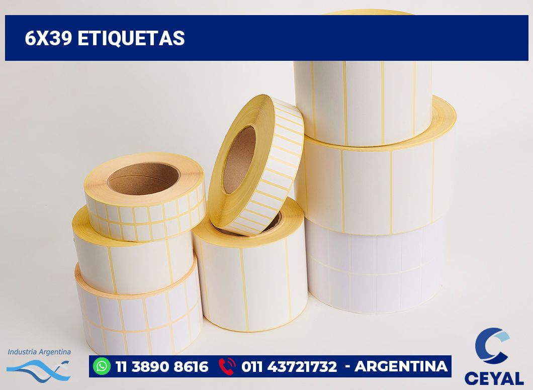6x39 Etiquetas