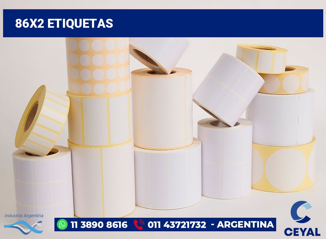 86x2 Etiquetas