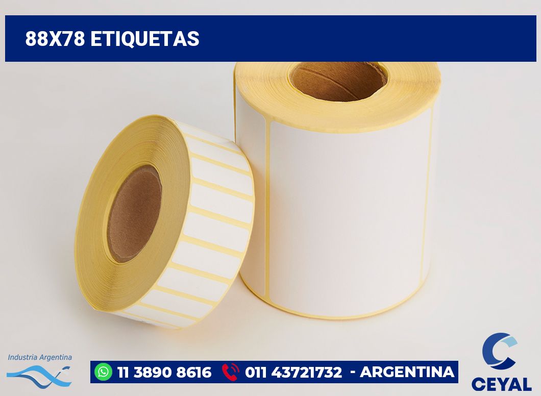 88x78 Etiquetas