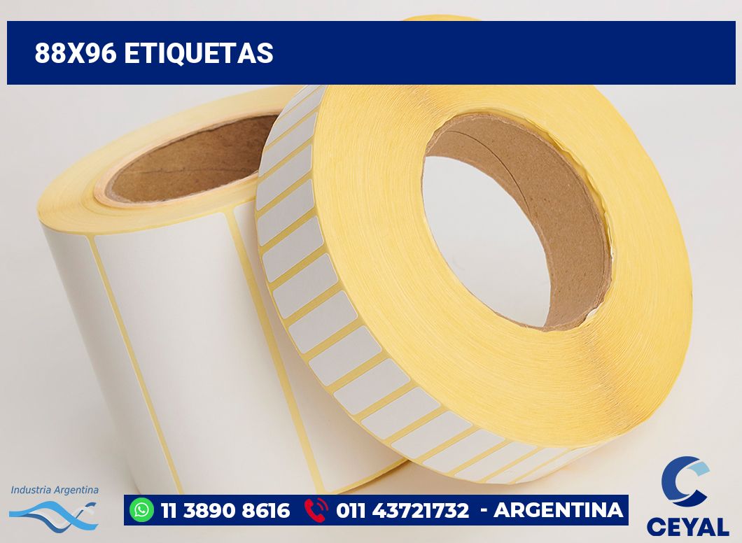 88x96 Etiquetas