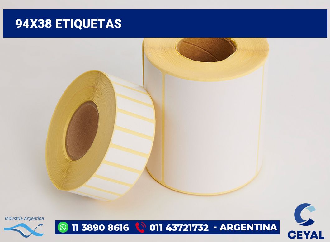 94x38 Etiquetas