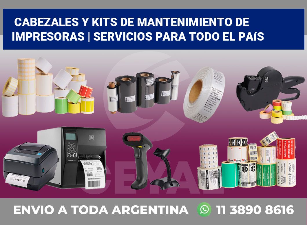 Cabezales y kits de mantenimiento de impresoras | Servicios para todo el país