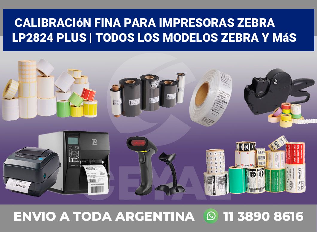 Calibración fina para impresoras Zebra LP2824 Plus | Todos los modelos Zebra y más