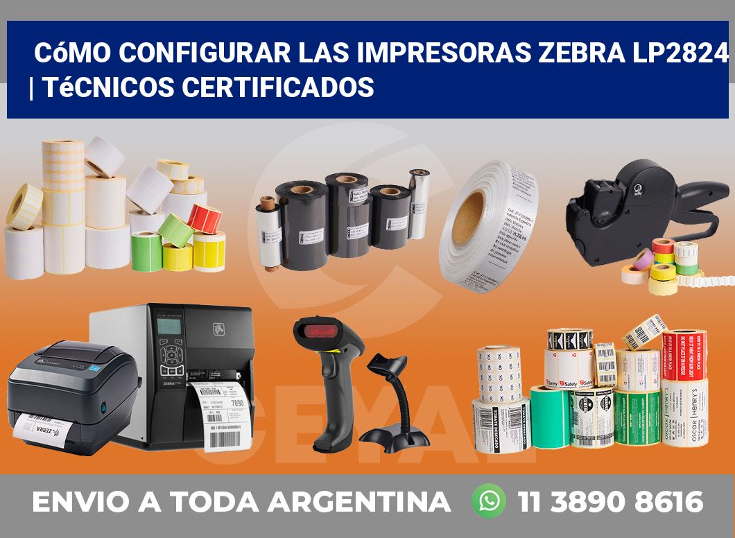Cómo configurar las impresoras Zebra LP2824 | Técnicos certificados