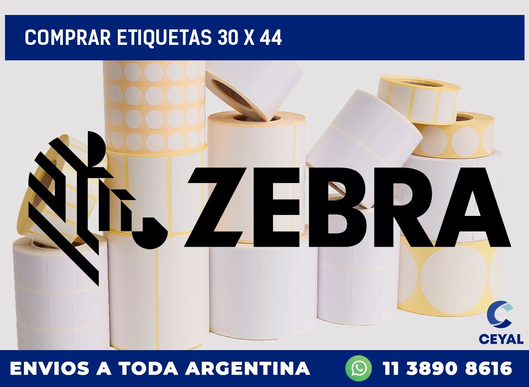 Comprar etiquetas 30 x 44