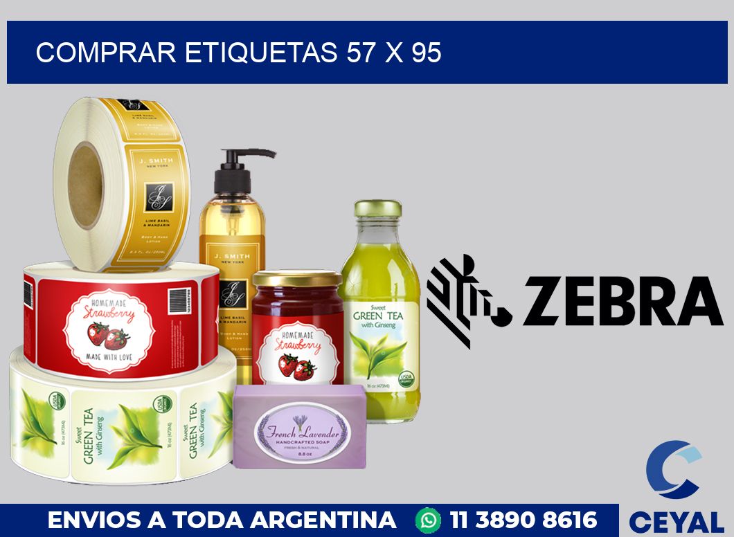 Comprar etiquetas 57 x 95