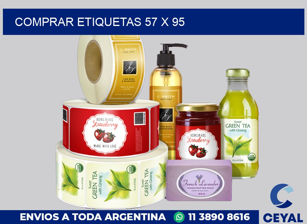 Comprar etiquetas 57 x 95