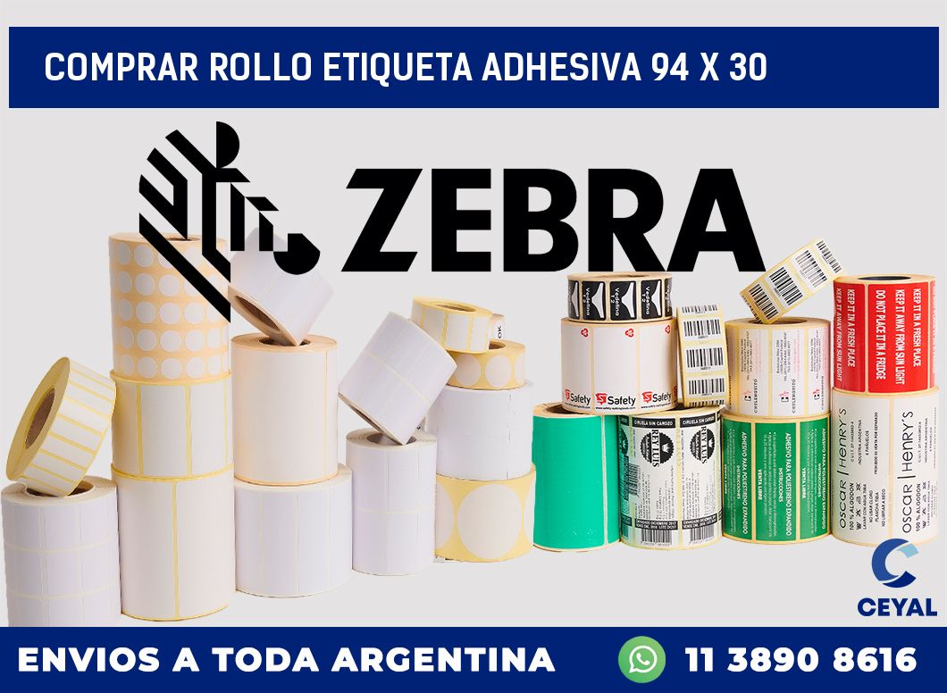 Comprar rollo etiqueta adhesiva 94 x 30