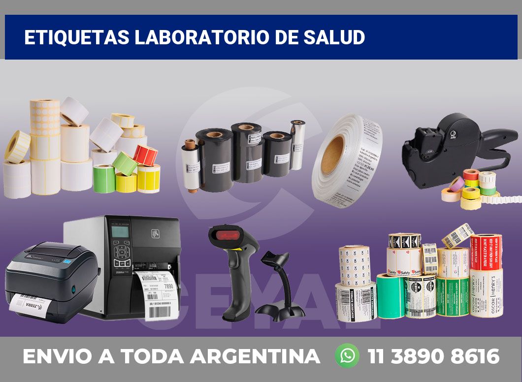 Etiquetas Laboratorio de salud