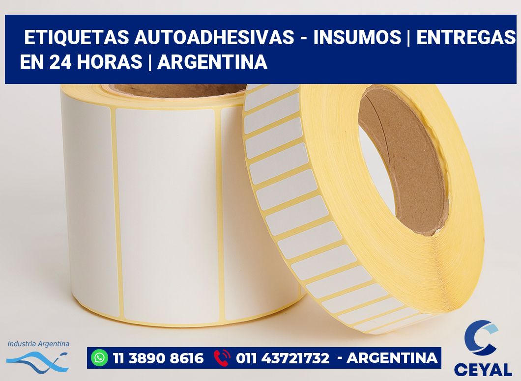 Etiquetas autoadhesivas - insumos | Entregas en 24 horas | Argentina