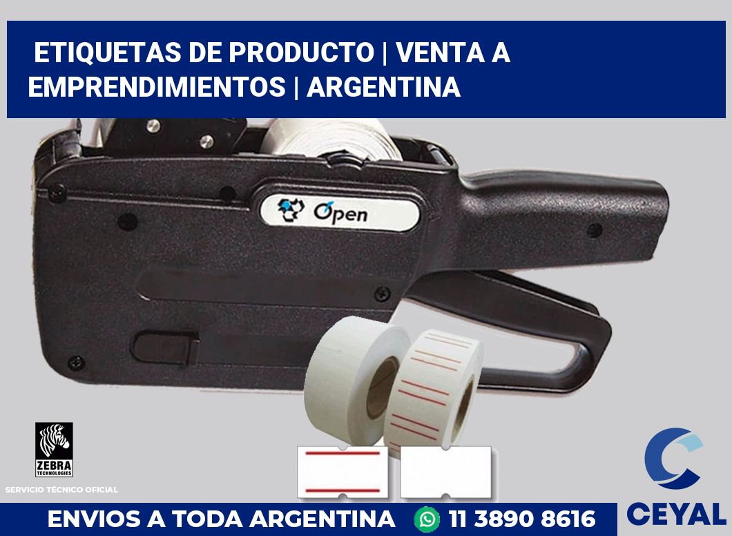 Etiquetas de producto | Venta a emprendimientos | Argentina