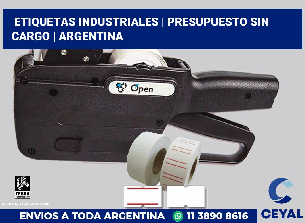 Etiquetas industriales | Presupuesto sin cargo | Argentina