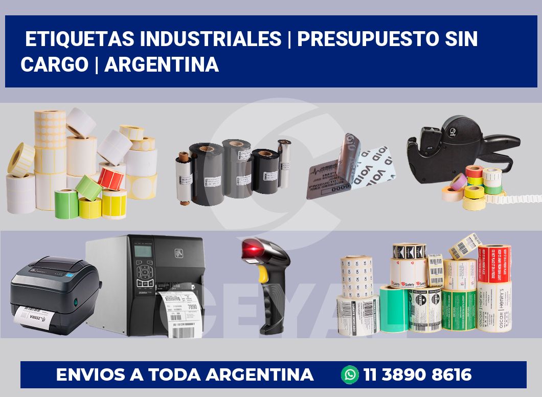 Etiquetas industriales | Presupuesto sin cargo | Argentina