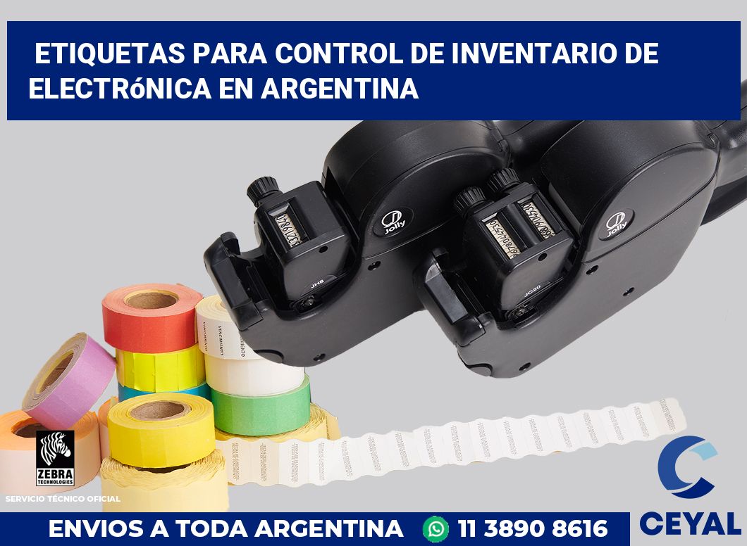 Etiquetas para Control de Inventario de Electrónica en Argentina