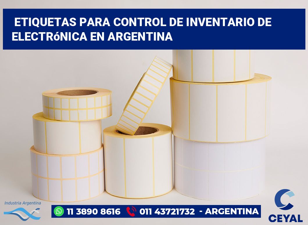 Etiquetas para Control de Inventario de Electrónica en Argentina