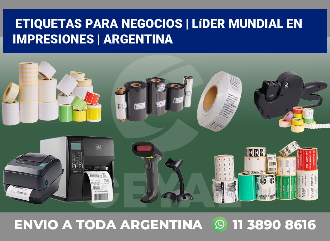 Etiquetas para negocios | Líder mundial en impresiones | Argentina